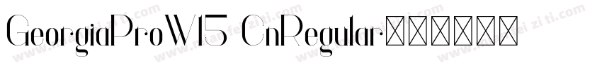 GeorgiaProW15 CnRegular字体转换